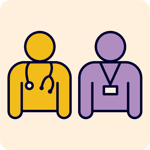A person getting support.