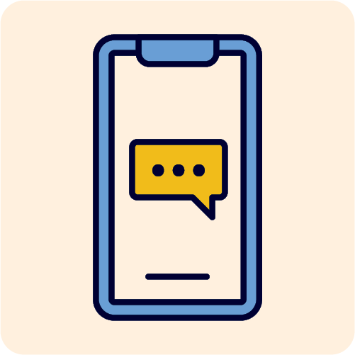 A phone screen showing a text message.